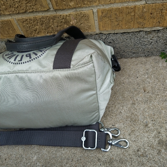 Kipling Dynamic Silver Sage Grey Art Mini Satchel Crossbody - Picture 12 of 15